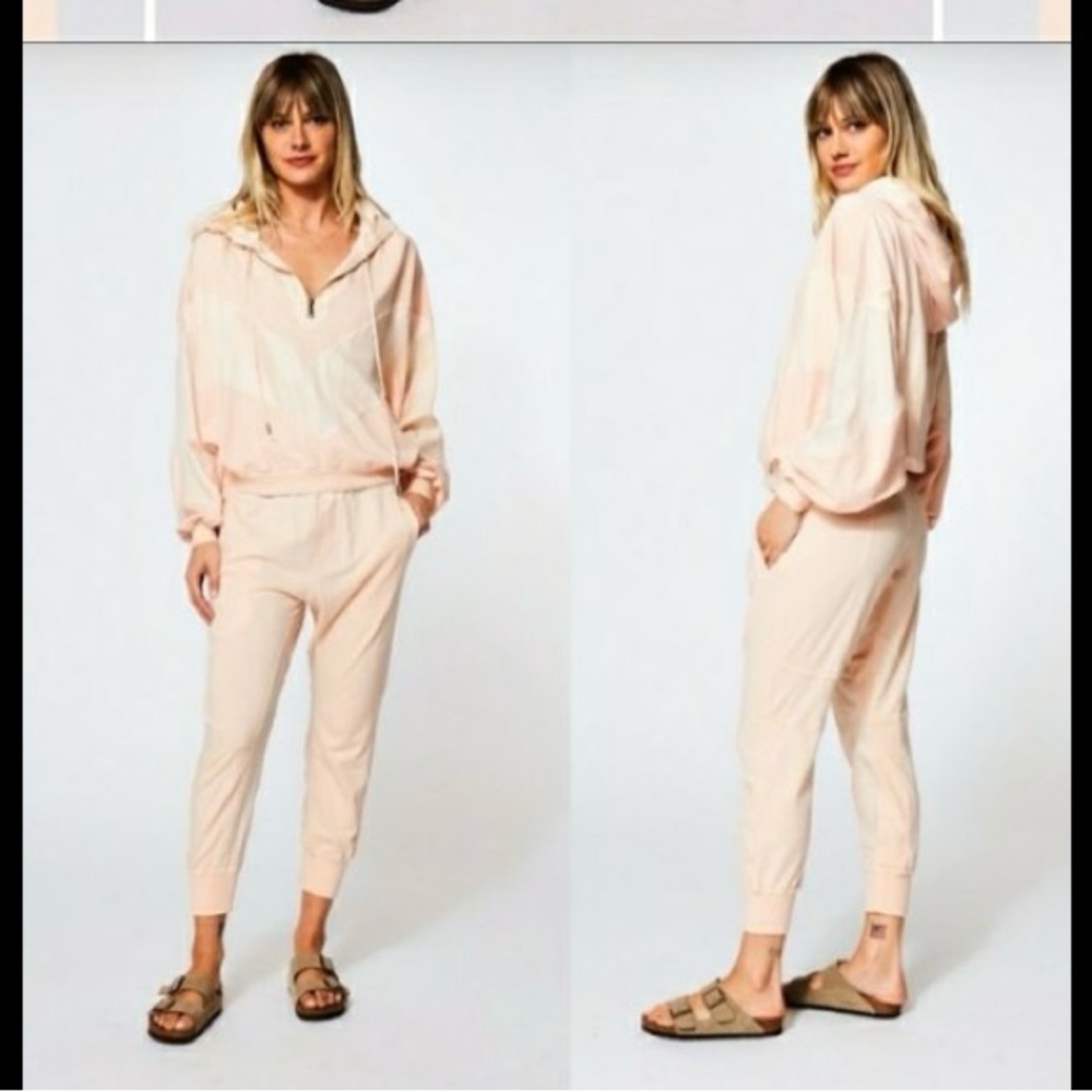 Young fabulous and broke peach Odin jogger.